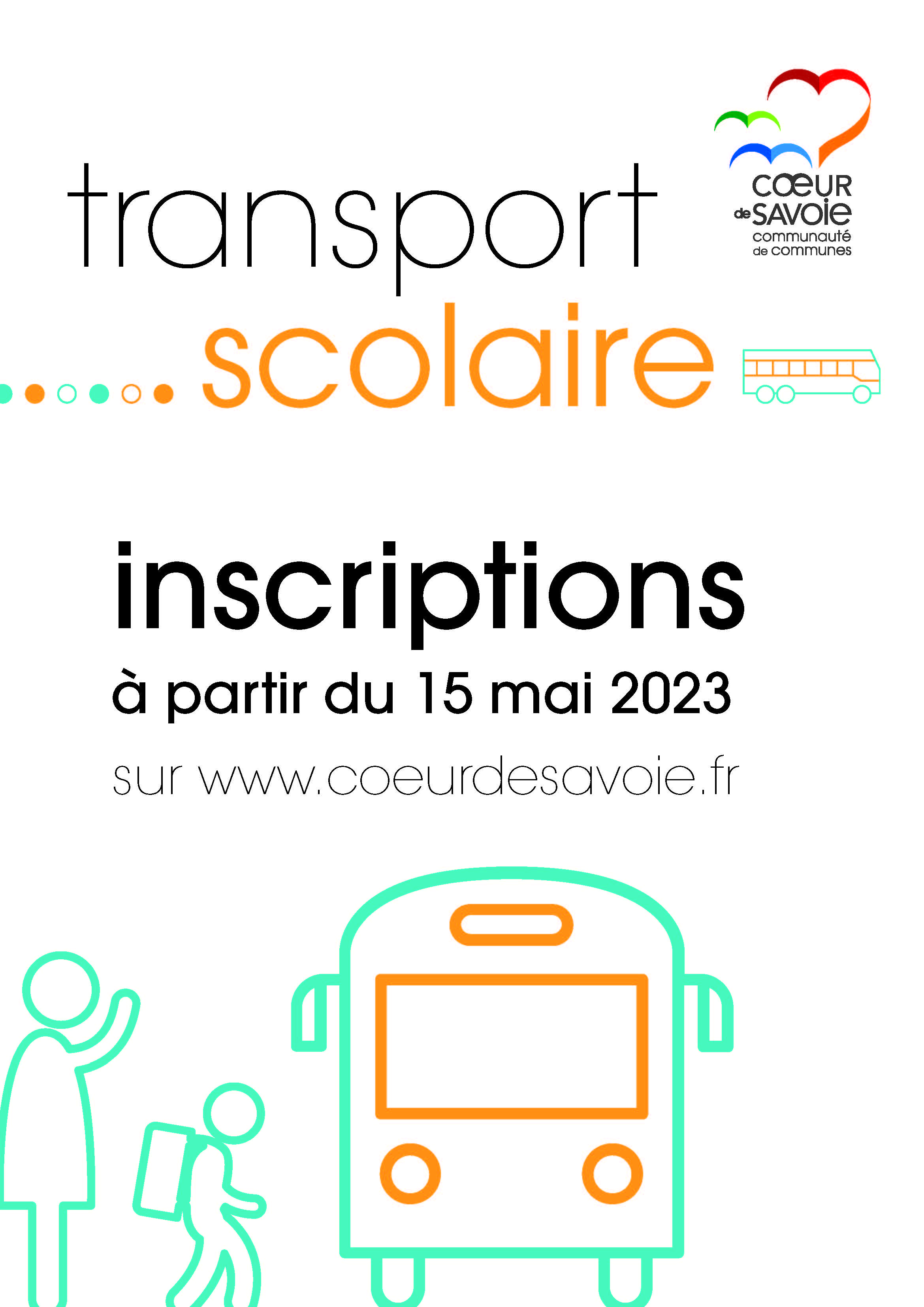 Transportscolaire Affiche inscriptions A3